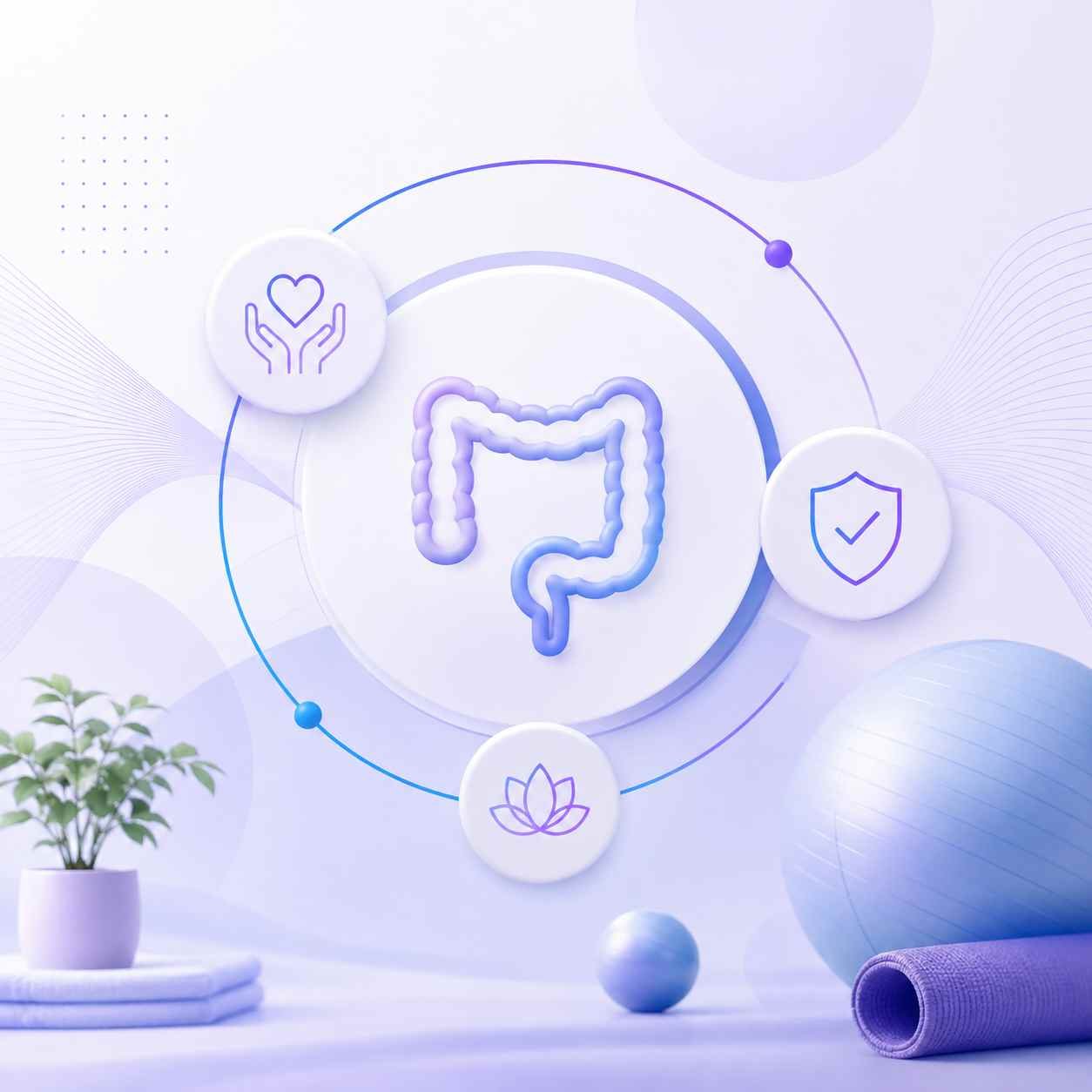 Ilustração médica do tratamento conservador da estenose anal, representando recuperação, acompanhamento especializado e alternativas à cirurgia
